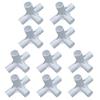 Convenient Canopy Pole Tees for Garden Plant Supports Pet Beds (16mm I D 10PCS)