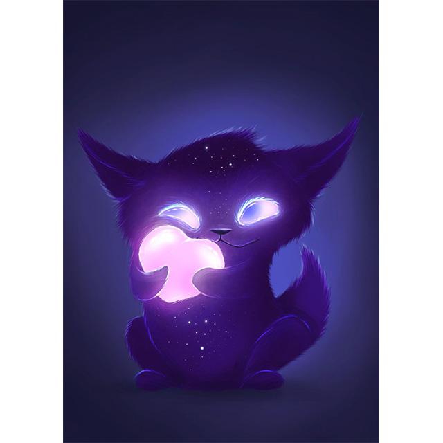 Cartoon Animals Cute Black Cat Prints Poster Canvas Painting Hd Modern Wall Art Pictures For Living Room Bedroom Home Decoration