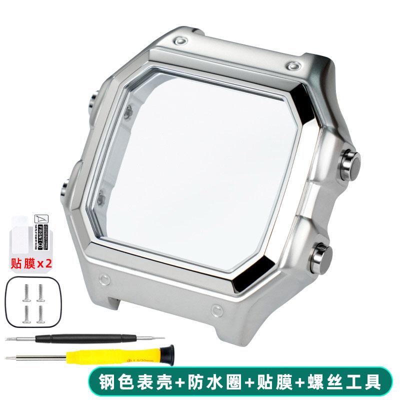 For Casio 3299 AE-1200WH Watch Case Modified AE1200 304 Stainless Steel Watch Case Metal Shell with Waterproof Ring Bezel Glass