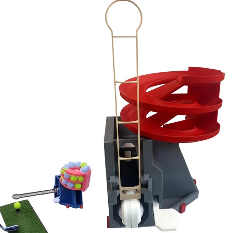 

Запускатель мячей для гольфа Pro Запускатель мячей для гольфа Тренажер Диспенсер между руками Для любителей гольфа Большая вместимость Вмещает 25 мячей