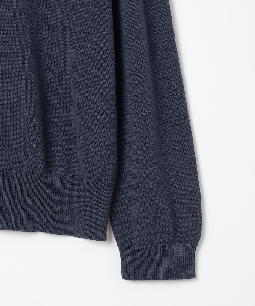 MILLO ARCHIVE Crop V-Neck Knit [Navy]