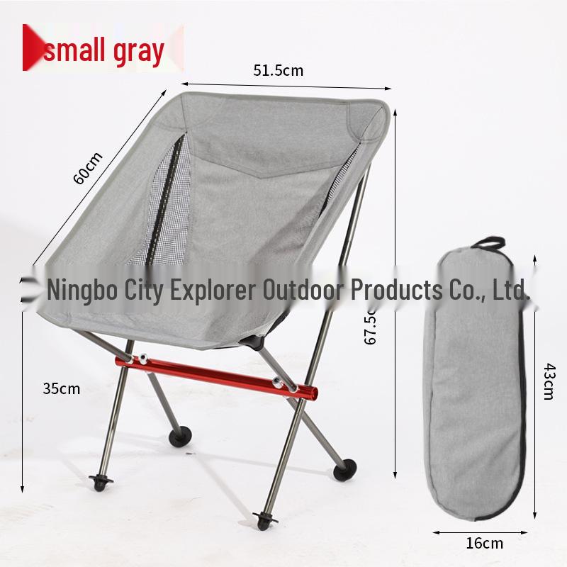 Ultra-light Portable Aluminum Folding Chair for Outdoor Beach & Fishing with Backrest