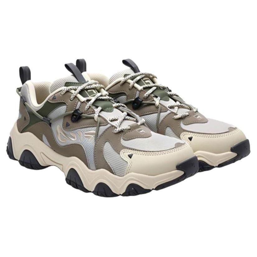 Fila Fluid 4 Cat Paw 4.0 Fabric Synthetic Leather Comfortable Trendy Shock Absorbing Wear Resistant Low Top Casual Shoes Men Sneaker F12M342107FSM