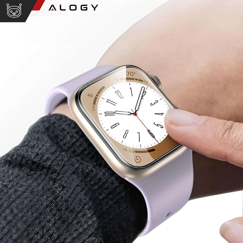 Folia Ochronna Hydrożelowa Hydrogel Alogy Do Smartwatcha Do Apple Watch 4 5 6 7 8 Se (44Mm / 45Mm) Clear