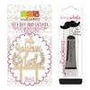 Cake topper en bois Joyeux Noël + Stylo de glaçage noir