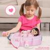 43CM Silikon-Schnullerpuppen-Kleidungsset für 18-Zoll American Girl Puppen mit Stubenwagen