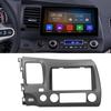 2Din Stereo Radio Fascia DVD Audio Navigation Panel Frame for Honda Civic 20062011 LHD