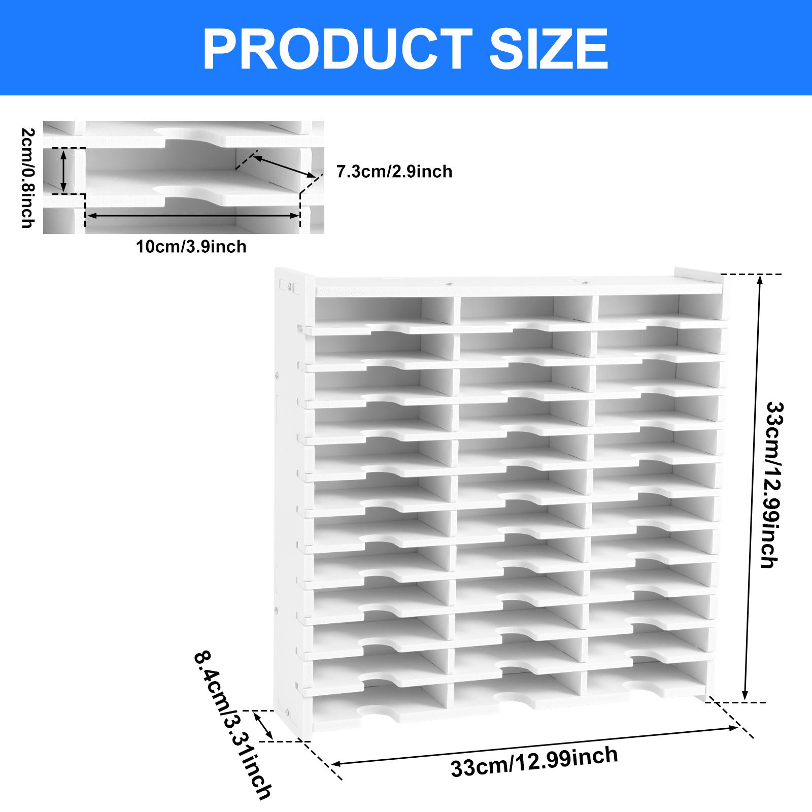 

24/36/48 Slots Ink Pad Printing Storage Box Large Capacity Items Plastic Racks Storage Boxes for Handmade DIY Craft Supplies