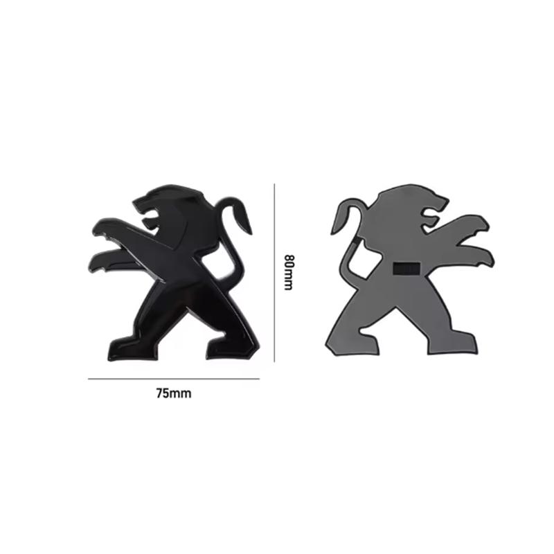 UNYG8 Para Peugeot 208 3008 308 2008 45008 12607 508 Pegatina Insignia de Capó Delantero de Coche Pegatina de Maletero Trasero de Coche Emblema Accesorios de Coche