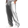 Men's Casual Quick-Dry Jogging Pants - Color Block, Loose Fit, Breathable Fabric with Drawstring Waist