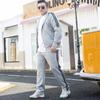 Men 'S Sports Suit Hooded Hoodies Jacket Pants 2 Piece Jogger Set Men Sportswear Autumn Men 'S Sets Sweatpant Extra Large Size 9xl