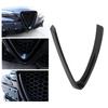 Bumper Grill Trim V Shape Frame Decoration Bright Black Replacement for  Stelvio 2017 To 2025 Car V Shape Grille Cover