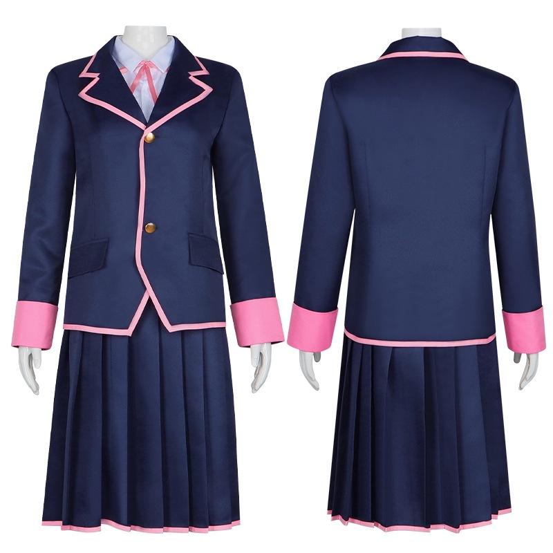 Exusiai Cosplay Costume Set School Uniform Dress With Cute Skirt