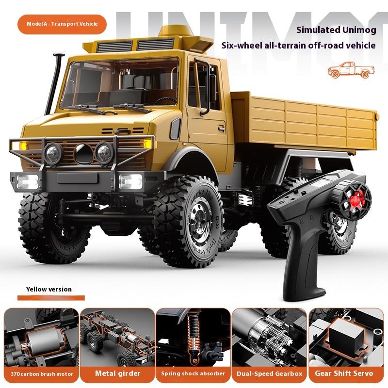 The New C8823 RC Off-Road Remote Control Car 1:18 Unimoc Six-Wheel Drive Full-Scale Climbing Car Male Gift.
