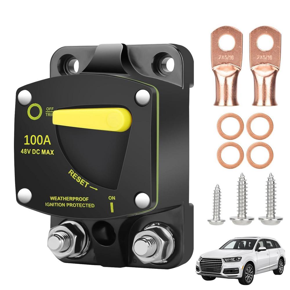 Manual Reset Circuit Breaker Boat Electronics Trolling Motor Quick Connect Automotive Circuit Breaker Trolling Motor Connector