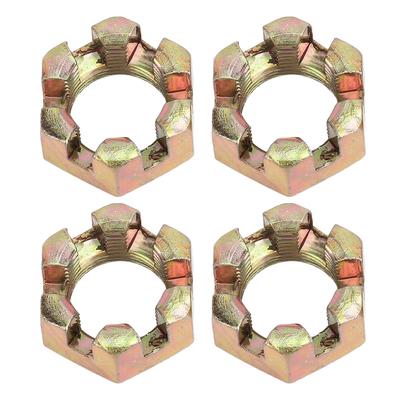 4PCS 20mm Wheel Hub Axle Castellated Nuts Steel Alloy Powerful Performance for 150cc 250cc Quad