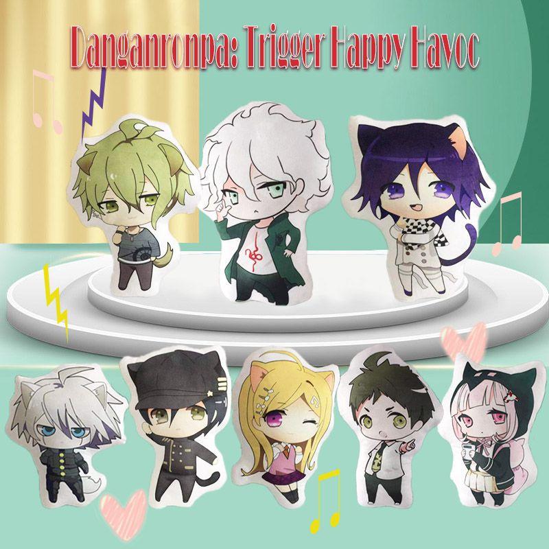 Adorable Danganronpa Plush Toy Soft Stuffed Pillow Featuring Nanami Chiaki And Nagito Komaeda