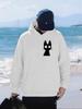 Carton Creative Cat Printed Men Hoody Hip Hop Fleece Hoodie Autumn Loose Streetwear Unisex All-Match Comfortable Hoodies
