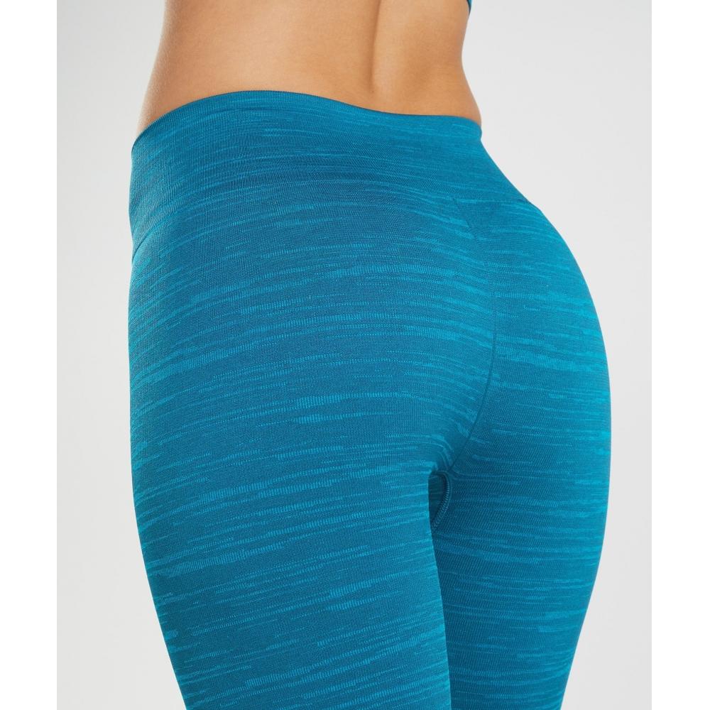 GymShark Adapt Marl Seamless Leggings Atlantic Blue Shark Blue B3a5z Ubss