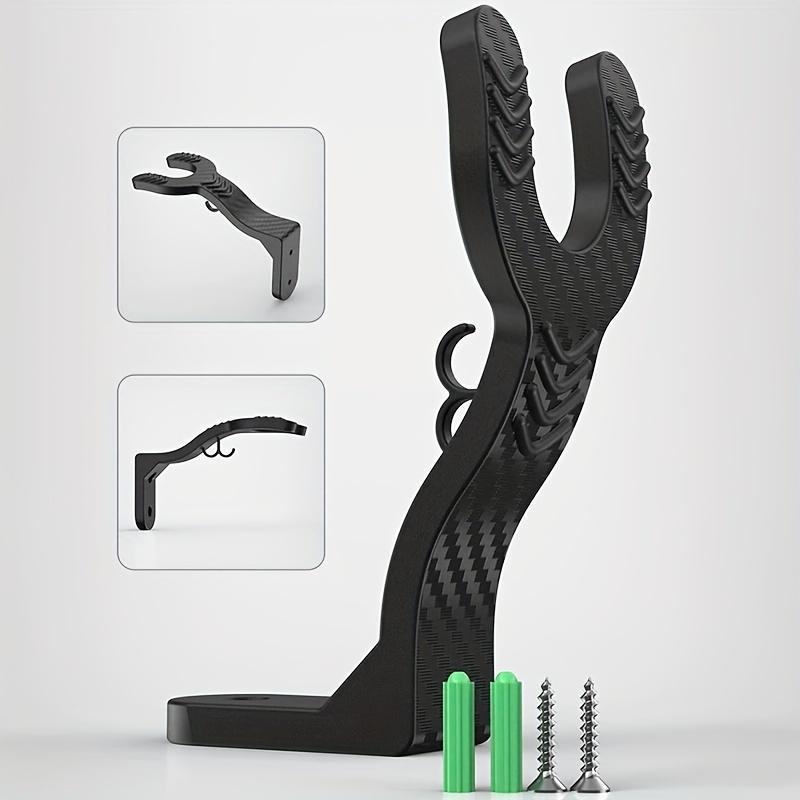 1pc Durable ABS Wall-Mounted Motorcycle Helmet Rack with Key Hook Helmet Storage Organizer for Helmets, Bikes, Hats & Keys