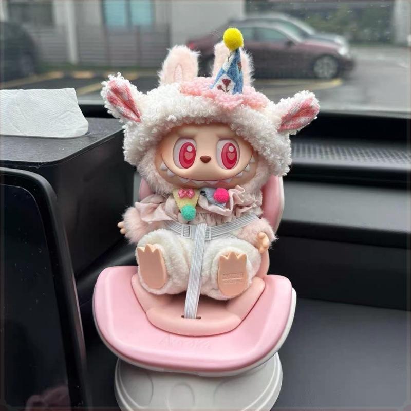 Labubu Seat Car Toy Car Decoration Home Decoration Suitable for Labubu 1.0 & 2.0 & 3.0