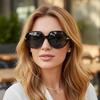 Chic Oversized Sunglasses with UV Protection – Trendy High-End Street Style