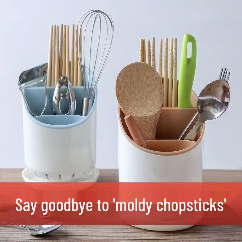Zhaoran Cream Style Detachable Double-Layer Draining Utensil Holder