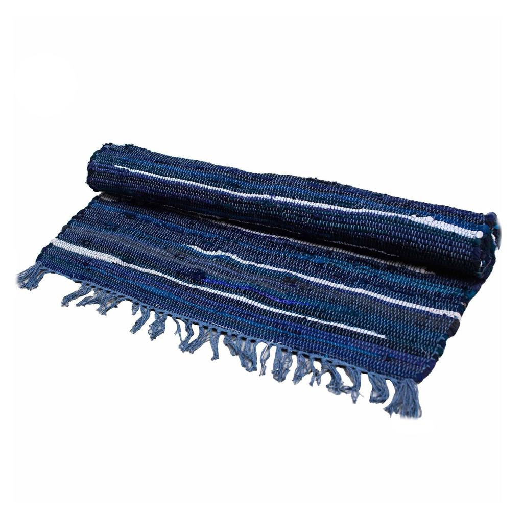 Rag Rug 150x90cm - Charcoal Greys
