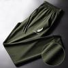 Mesh Ice Silk Casual  Men's Slimming Drawstring  Student Sweatpants Junior Wear Quick-drying Pants Plus Size
