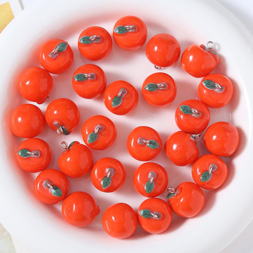 Resin Fruit Miniature DIY Accessories: Earrings, Keychains, Phone Cases, and Bag Pendants