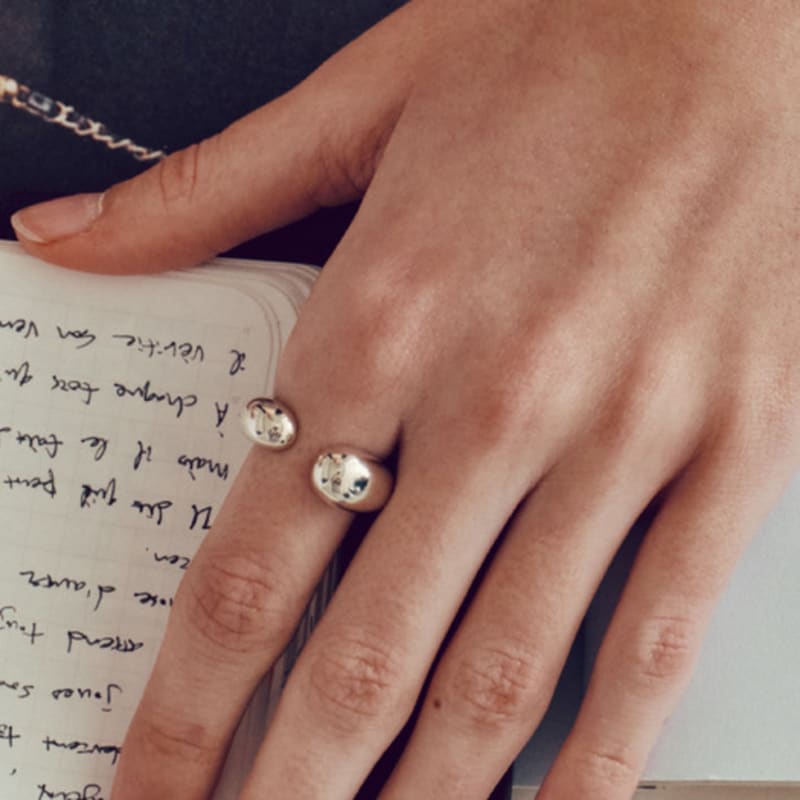 Kinda PI Waterdrop Open Ring