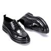 Men's Genuine Leather Brogue Lace-up Shoes: Spring/Autumn Style, Thick Sole, Carved Cowhide, British Business Casual