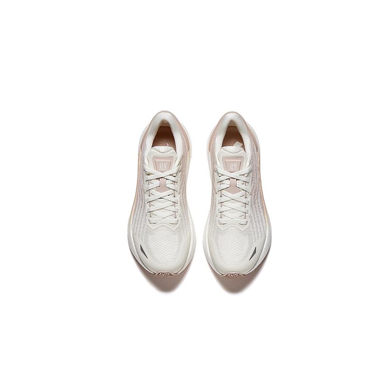 Anta Creative SE Fashion Versatile Comfortable Non-Slip Wear-Resistant Low-Top Casual Running Shoes Women Sneaker Ivory-White Lotus-Gray 922515507-2