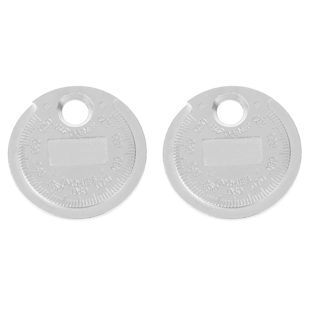 1-3PCS Coin-Type 0.6-2.4mm Ignition Spark Plug Gap Gauge Measurement Tool Range Spark Plug Gage Caliber Measuring Tool Feeler