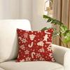 Merry Christmas dear Santa Claus Cushion Cover Reversible Plush Pillow Cover Soft Fluffy  Home Decor for Sofa Bedroom