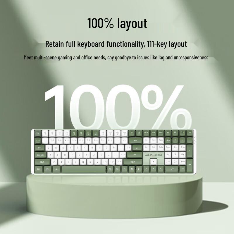 AUSDOM Hola111 Kabellose Mechanische Tastatur