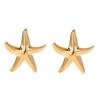 Gold new earrings alloy jewelry niche high sense exaggerated starfish accessories women's earrings