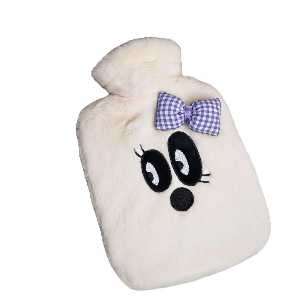 Bolsa de Água Quente Grande Capacidade à Prova de Explosão Desenho Animado - Aquecedor de Mãos, Pés e Barriga de Pelúcia para o Inverno