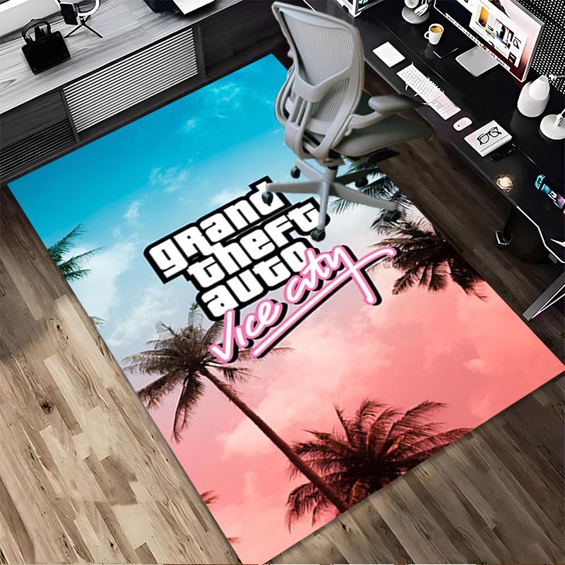 Gta Vice City Living Room Non-Slip Area Rug Soft Carpet for Bedroom Game Playroom Sofa Office Home Decor Doormat Christmas Gift C9211642