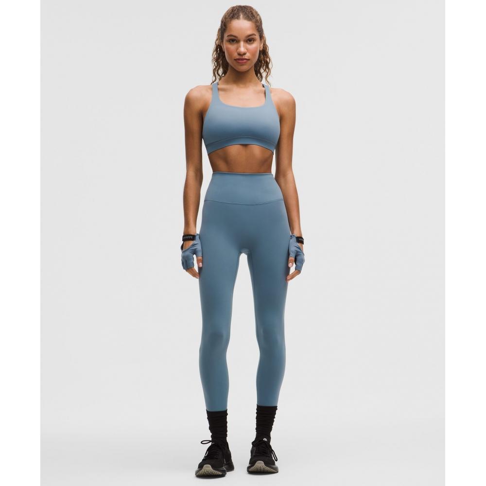 Lululemon Energy Bra  MeDium Support  B D Cups Steel Blue