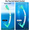Kids Snorkel Mask 3 Windows Panoramic Wide View HD Three-Lens Adjustable Scuba Snorkeling Swimming Diving For Kids and Youth