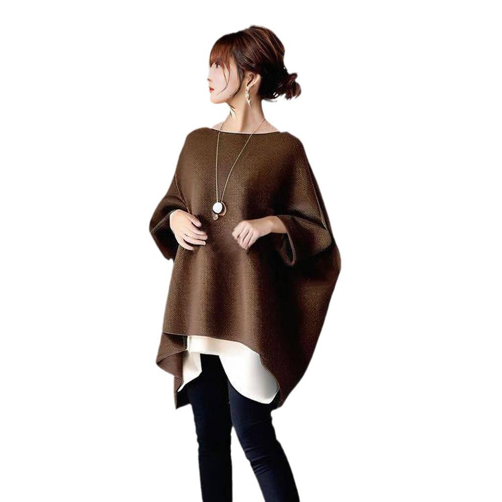 2024 Autumn Japanese-Style Round Neck Batwing Sleeve Top - In Stock