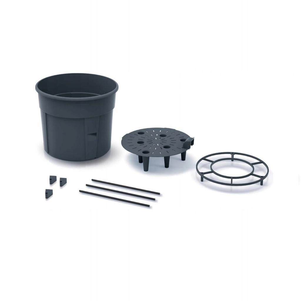 Pot for growing tomatoes with support 28l
