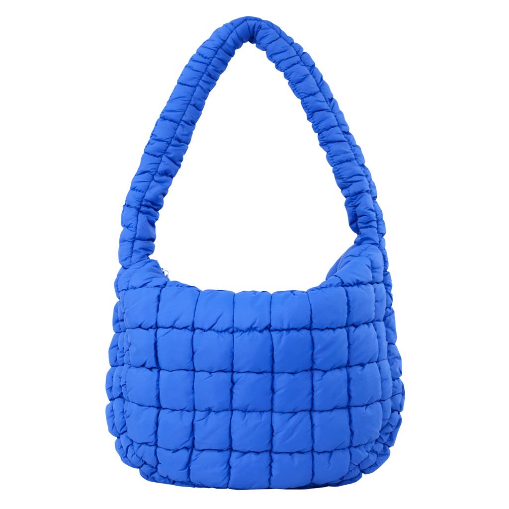 Quilted Cloud Bag Folded Bubble Cotton Rhombus Portable Underarm Bag Premium Personality Design Fashion Shoulder Bag