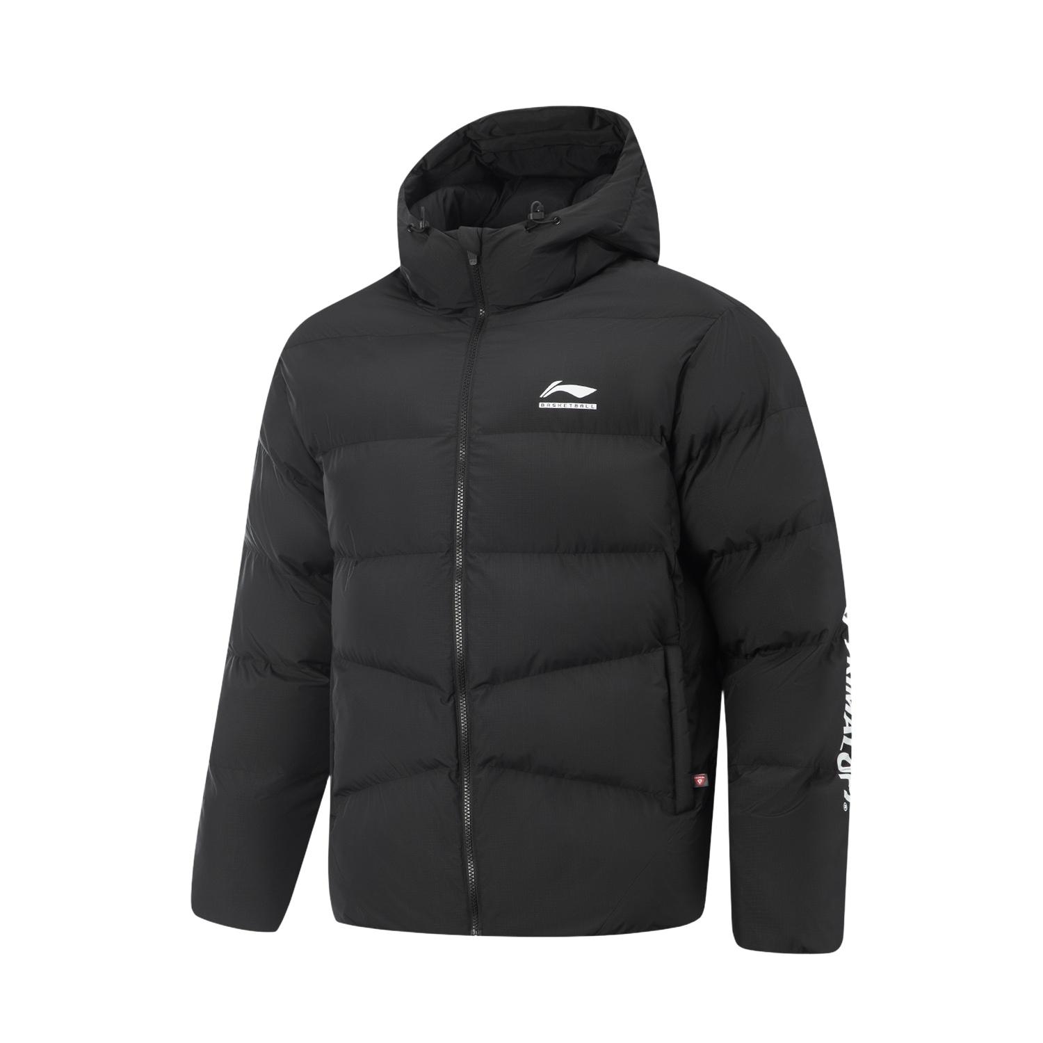 Li Ning CBA Collection Puffer Jackets Men s Hooded Moderate Other AJMV069-1 3XL