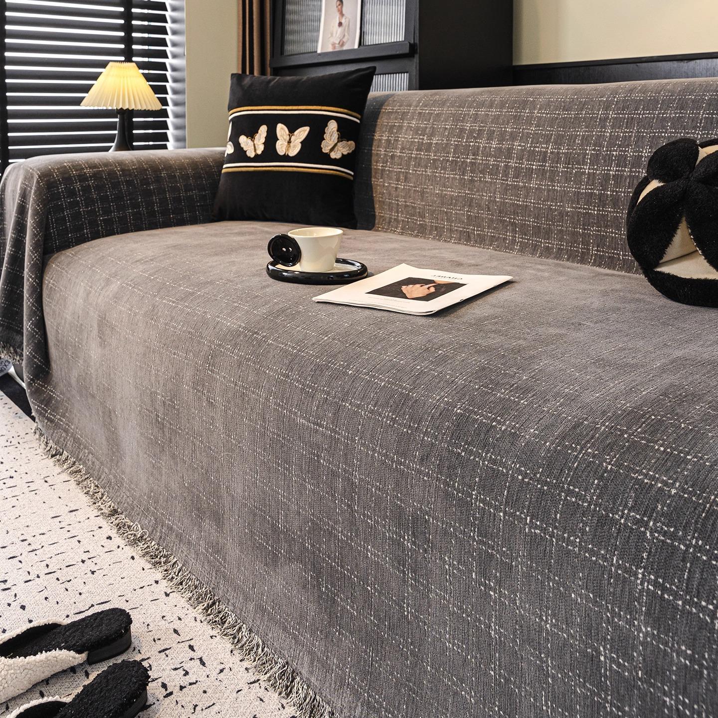 

Ткань для чехла дивана, устойчивая к царапинам кошек, легкая роскошь, высокое чувство, новинка 2025 года, диванное полотенце, универсальное для всех сезонов, полный чехол, нескользящая подушка сиденья 180*130cm