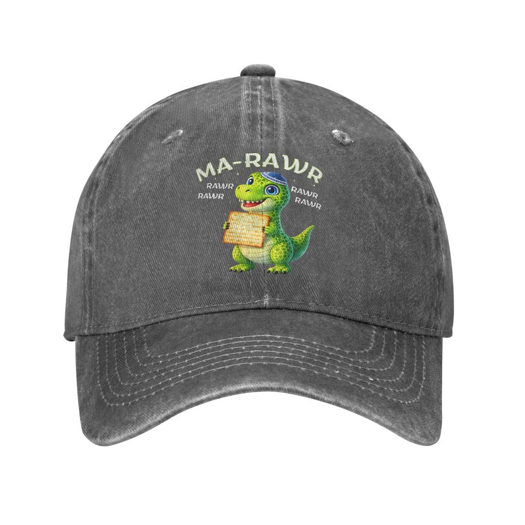 Funny Passover Dinosaur Ma Rawr Matzah Dino Unique Baseball Cap Hats Visor Protection Snapback Cotton tops gorras
