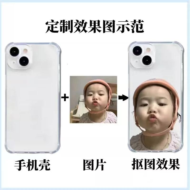 Private transparent TPU anti-drop iPhone17PM mobile phone case factory mass production LOGO