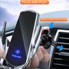 Car Wireless Charger Stand Auto Car Vent Mount Mobile Phone Holder Dock Fast Wireless Charging Station Bracket Infrared Induction Devices