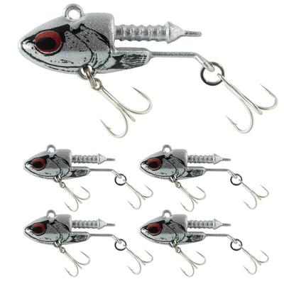 [KOKO Lure] Sea Bass Lure Hirame- Jig Head 5-piece Set 11g 16g 22g 28g ST-46UA Equipped Sea Bass Shad Worm Vibration Jig Head (Kodawarikun)